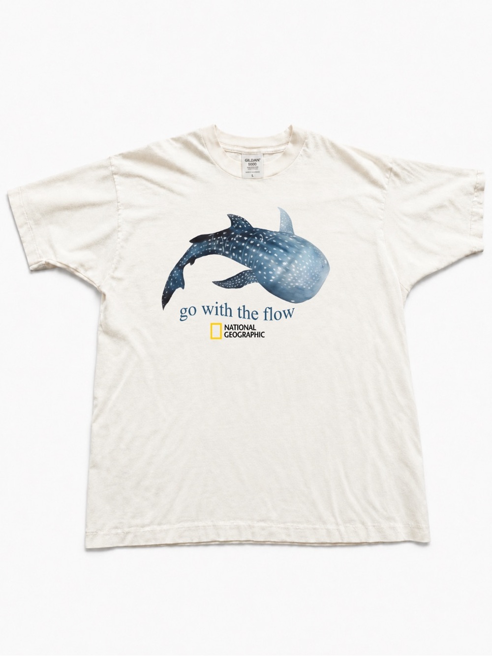 Gildan White Short Sleeve Tee with Orca Graphic